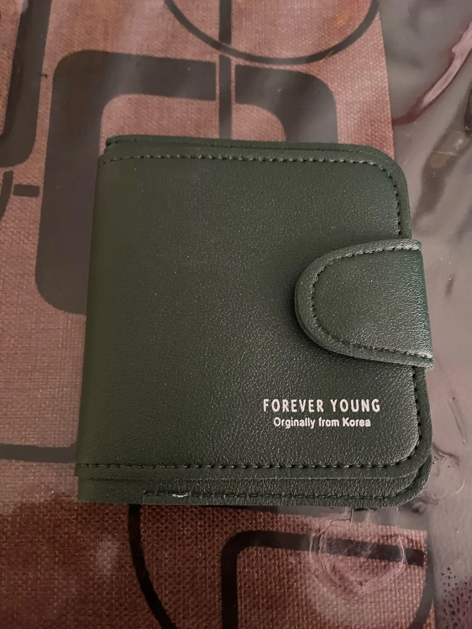 Small Luxury Leather Wallet with Zipper and Hasp photo review