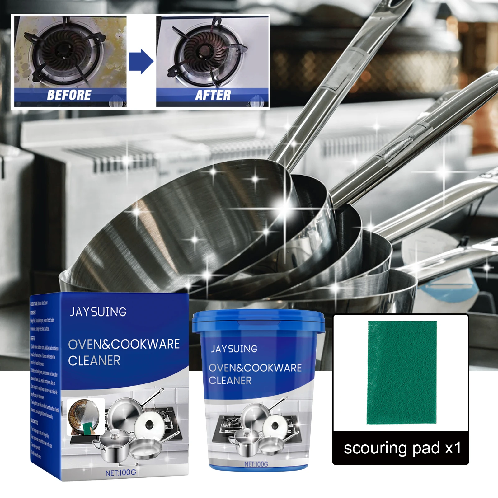 Oven Cleaning Tools For Stainless Steel Surfaces Cookware Cleaner