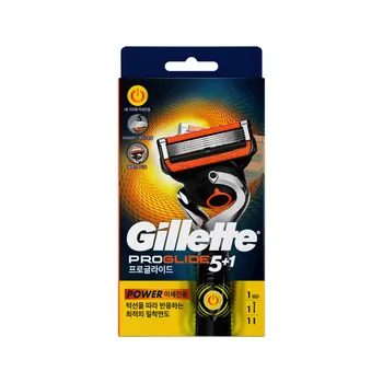 질레트 프로글라이드 파워 면도기 핸들 1입 + 면도날 1입 상품 이미지