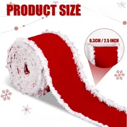 Elegant Red Velvet Ribbon - Perfect for Holiday Decor & Gift Wrapping (Red  5M)