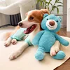Bear Animals Shape Dog Plush Toys Dog Sound Squeaky Toys  Pet Soft Plush Chew Molar Training Toy Teeth Dental Toys Pet Supplies 2