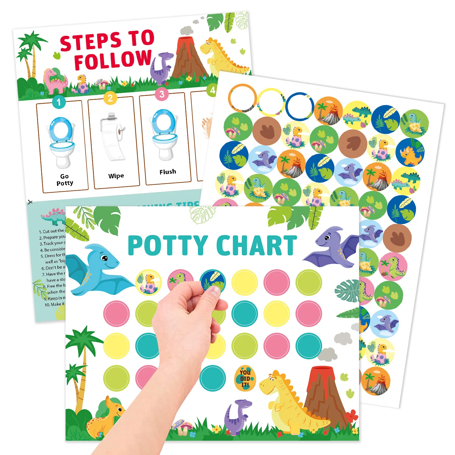 Baby Potty Training Toilet Seat，Baby Potty Toilet Seat Realistic Potty Training Seat With Sticker 5