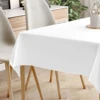 220*130cm White Plastic Tablecloth Plastic Table Cloth Disposable Tablecloths Tablecloths for BBQ Party Fine Dining Wedding 4