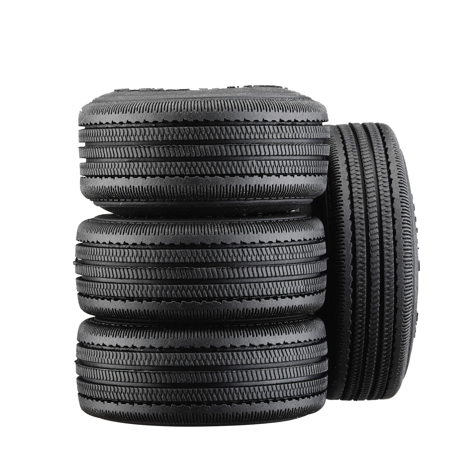 DJ 1.0 Inch Butyl Rubber Road Tire with Sponge Liner for 1/24 AXIAL ...