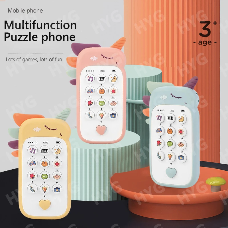 Baby-Phone-Toy-Music-Sound-Telephone-Sleeping-Toys-With-Teether ...
