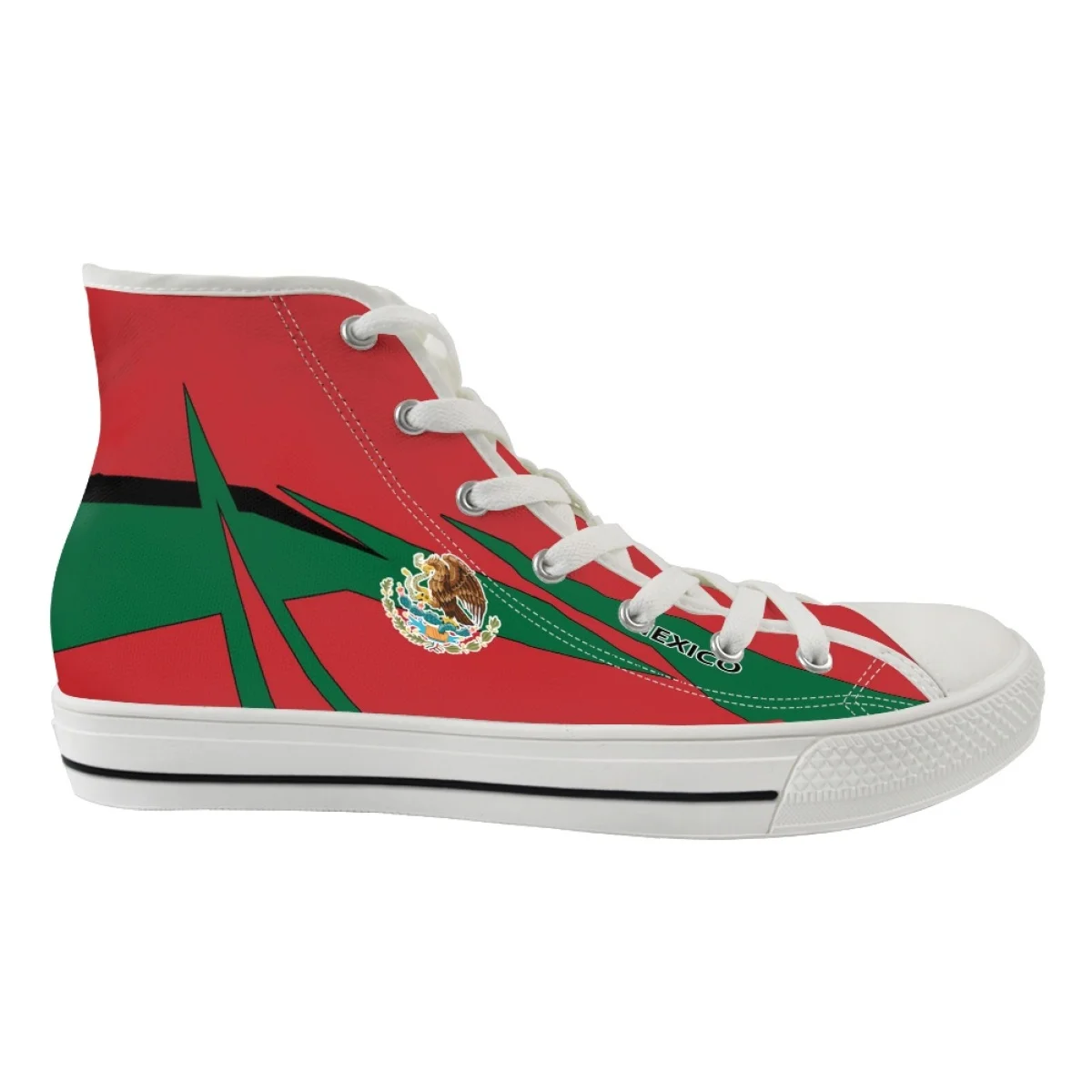 

Classic Print Mexico/Morocco/Sierro Leone National Flag Men High Top Canvas Shoes Outdoors Casual Shoes Breathable Male Shoes