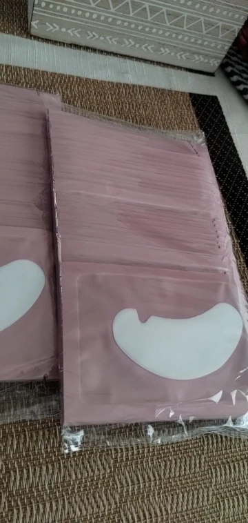 MJ 50Pairs Eyelash Pad Gel Patch Grafting Eyelashes Under Eye Patches For Eyelash Extension Paper Sticker Application Make Up photo review