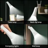 Multi-function Reading Light Clip Table Lamp LED Rechargeable Wireless Touch Study Light 360° Magnetic Night Light Writing Lamp 6