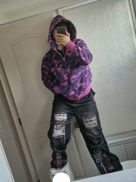 Ripped Black Pants - Y2K Aesthetic photo review