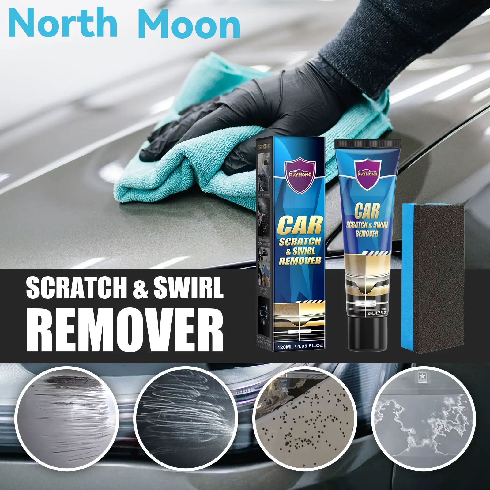 Car Scratch Repair Kit Auto Body Paint Restorer Wax