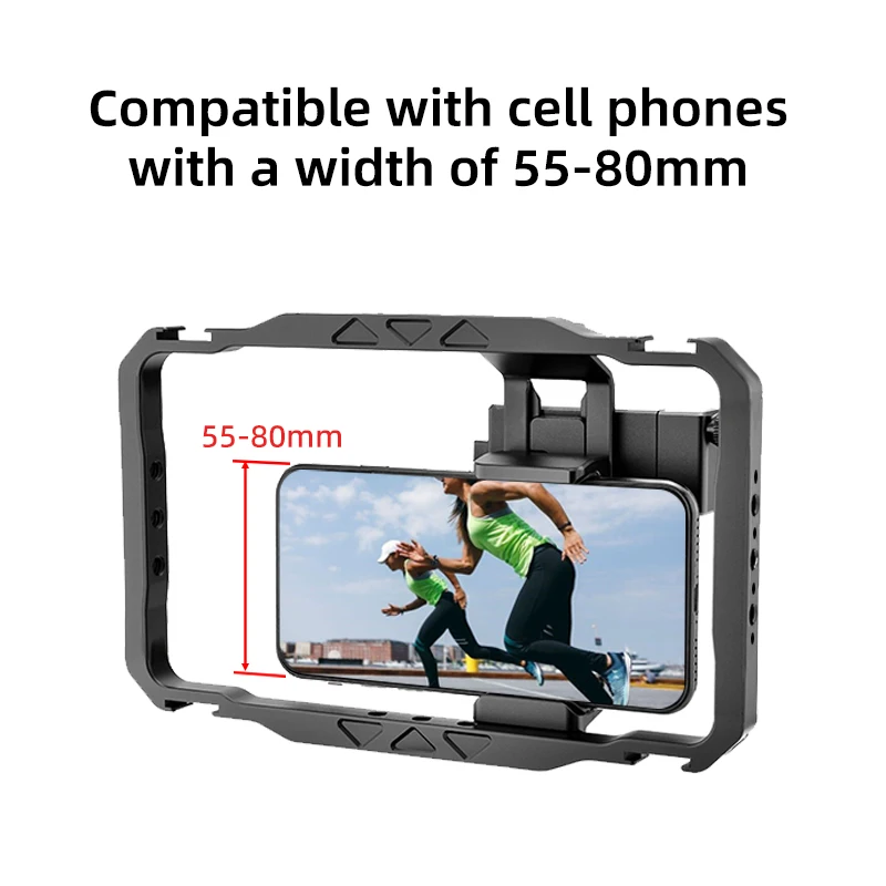 Set Gabbia Per Smartphone YELANGU Con Doppia Luce LED E Treppiede – Per Vlog, Live E Foto Professionale