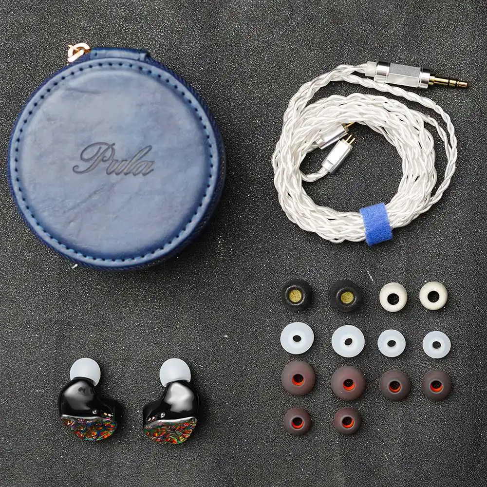 PULA PA02 HiFi Earphone 1DD+4BA Hybrid In-Ear Monitors Hi-Res Music Studio Wired Hybrid driver Earphones with 0.78mm 2-Pin Cable 6
