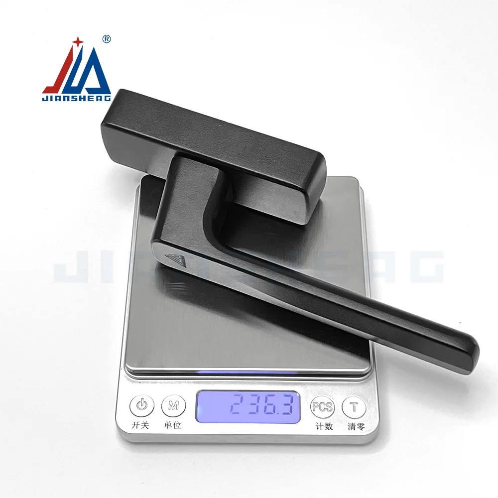 3D Mechanical Sound Window Handle-Aluminum Alloy Forked Lever Design for Doors/Balcony, Ergonomic & Durable