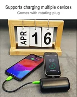 M&W 5000mAh Power Bank: Rotate - Plug Magic, Type - C & Lightning in One! 2
