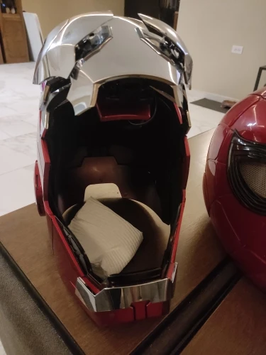 Iron Man Helmet Mk5 Electric Voice Activated Control Wearable Mask 1:1 Automatic Opening Closing Model Figure Adult Toy Gift