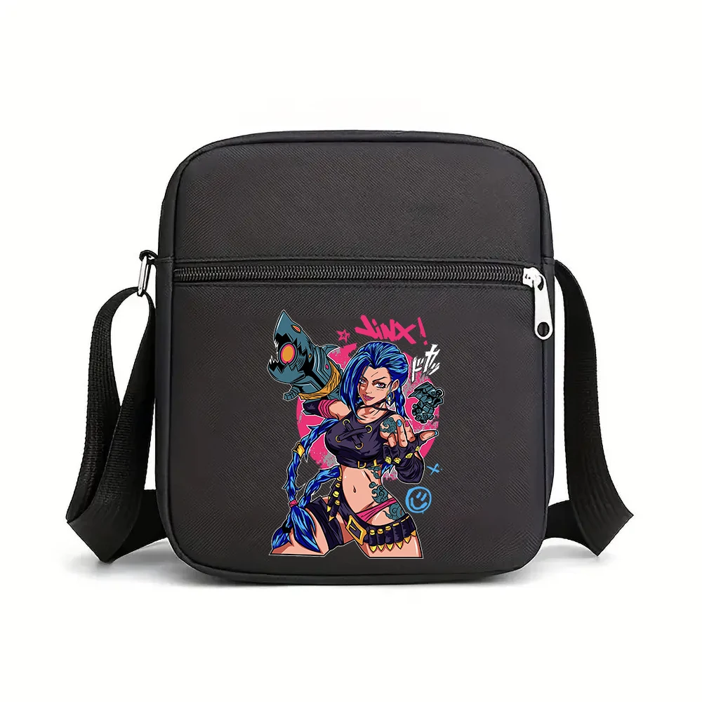 Arcane-Jinx Crossbody Bag Men Nylon Shoulder Bag For Men Oxford Messenger Side Sling Husband Chest