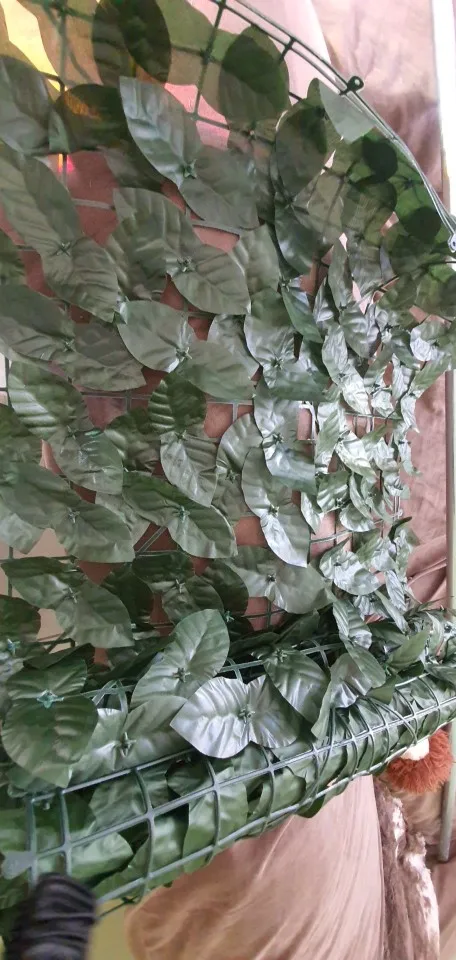 Artificial Ivy Hedge Green Leaf Fence Panels Faux Privacy Fence Screen for Home Outdoor Garden Balcony Decoration photo review