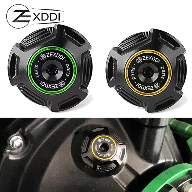 Bouchon De Remplissage D'huile Moteur En Aluminium CNC - Design Stylé Pour Kawasaki Z900 (2017-2024) & Z750 (2004-2012)