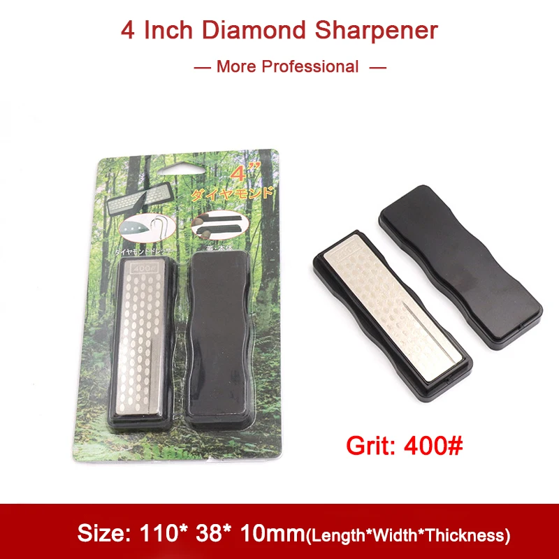 

1 шт. 4-дюймовая Алмазная точилка, алмазная точилка для песка, квадратный шлифовальный инструмент для заточки лезвий, шлифовальная полировка, 400 сетка для всех видов ножей