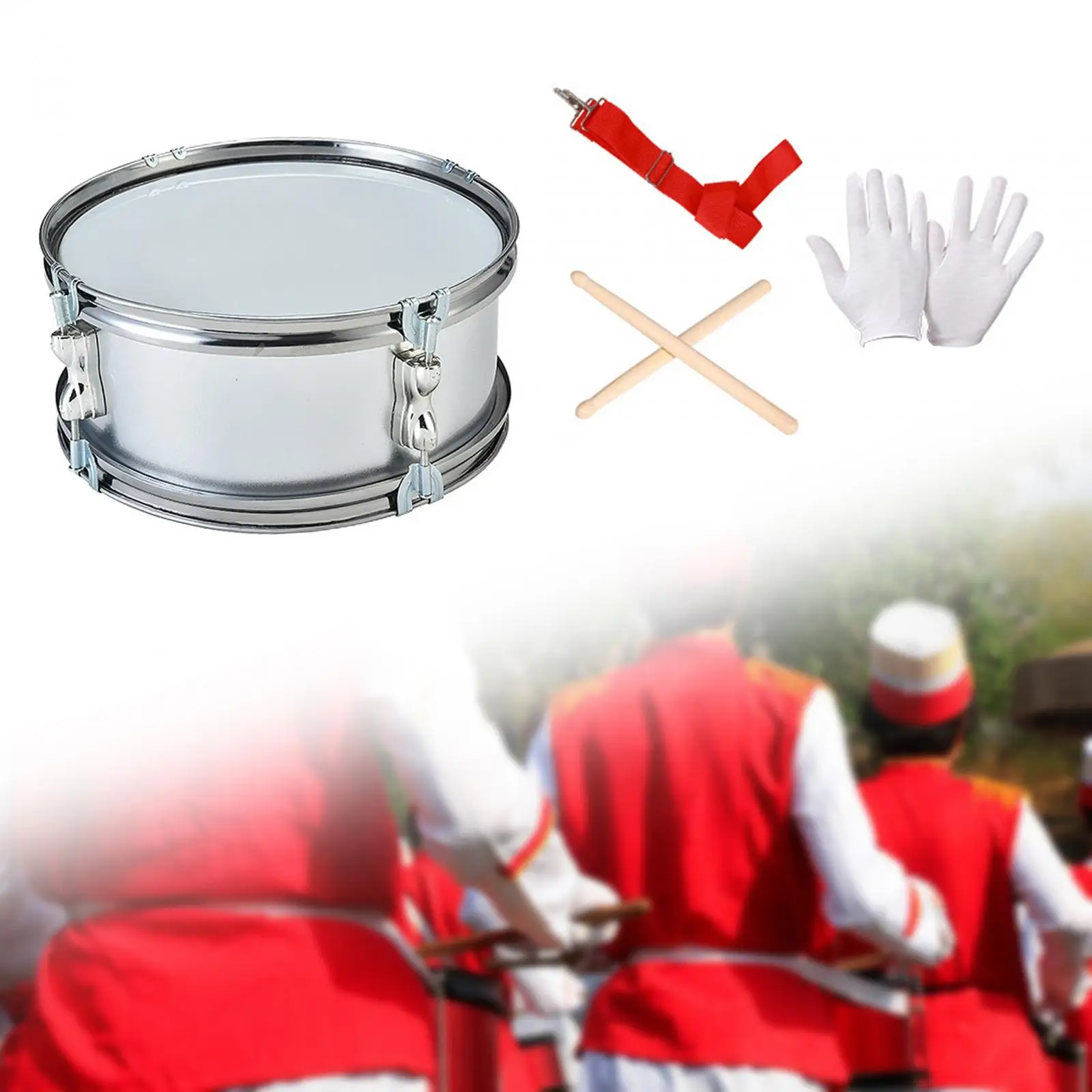 11inch Snare Drum Professional Musical Instruments for Kids Boys Girls Teens Drum Sets Snare Accessories Musical Toys