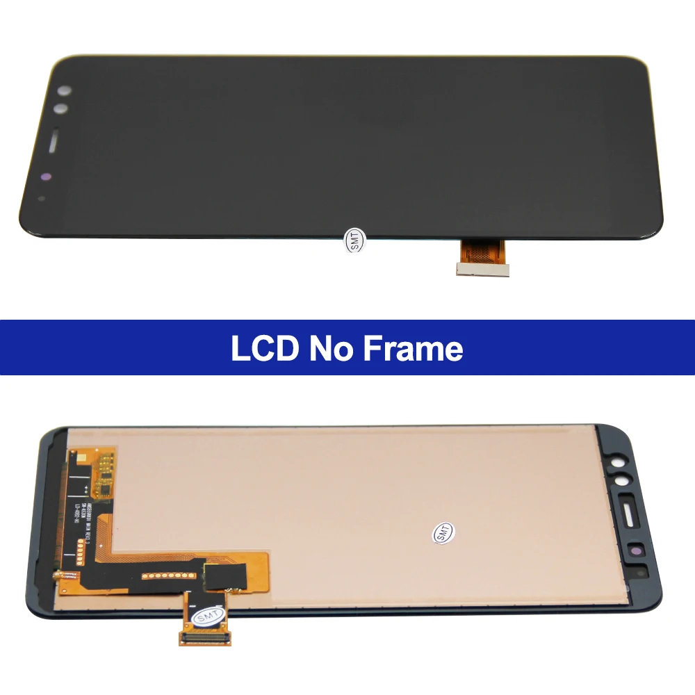 100% تم اختبارها لسامسونج غالاكسي A8 2018 شاشة LCD A8 A530 A530F A530N LCDReplace ، مع الإطار