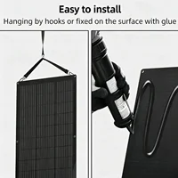 Panneau solaire flexible JINGYANGPV 110W, équipé de modules solaires à haute efficacité, indice d'étanchéité IP67, idéal pour les systèmes solaires hors réseau tels que les camping-cars, le camping, etc. 5