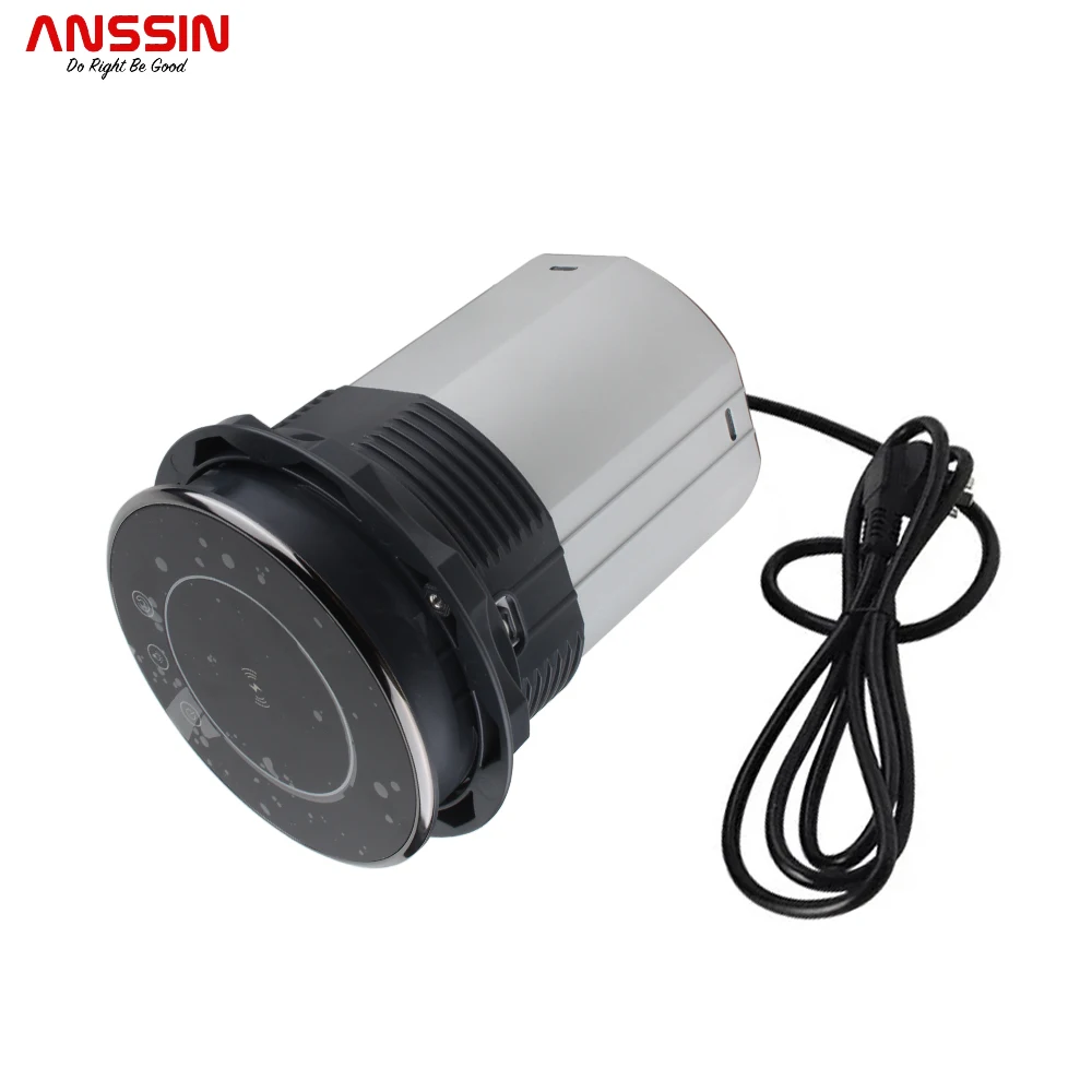Anssin 다기능 와이파이 스마트 전동 팝업 테이블 소켓, 독일 콘센트 3 개, USB 2 개, 홈 오피스 플러그 어댑터에 적합