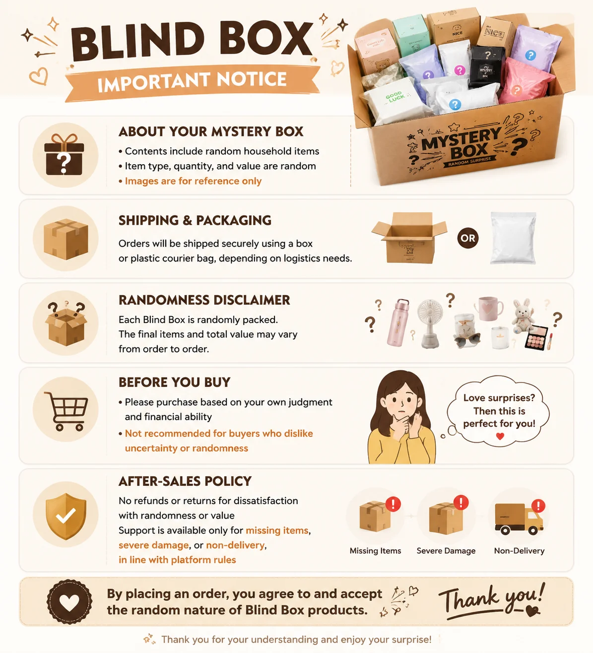 Mystery Box Surprise – Random Items, Fast Shipping, Great Value Blind Box