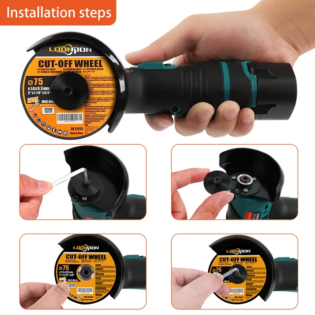 75mm 3 Inch Cutting Disc Grinding Wheel Metal Wood HSS Circular Saw Blade Wool Buffing Polishers Pad Angle Grinder Accessories - Image 3