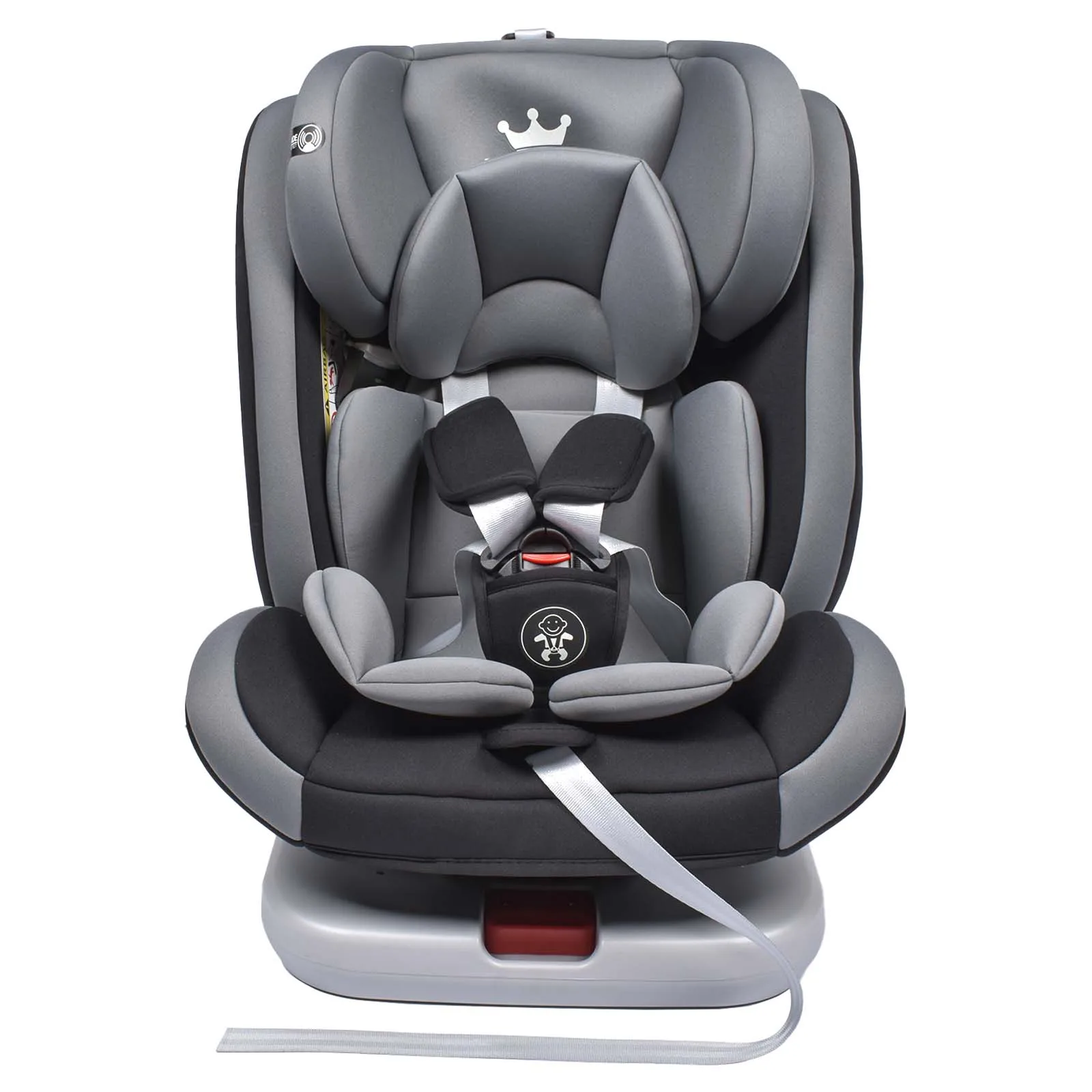 AP01 KL005 Seggiolino Bambino 360 °   Seggiolino auto girevole ISOFIX, ECE R44/04,9-36 kg/0-12 anni, cintura di sicurezza a 5 punti, seggiolino auto per bambini
