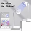 Cordless UV LED Nail Lamp for Gel Nails Dryer Rechargeable Auto Sensing Touch Control Drying Nail Light 360° Bendable Table Lamp 6
