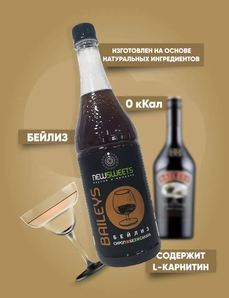 Рисунок 2 - Сироп без сахара для кофе и коктейлей