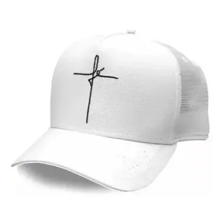 Trucker Faith Cap Adult Unisex Flat Curved Tab With Adjustable Screen Ready Delivery 1
