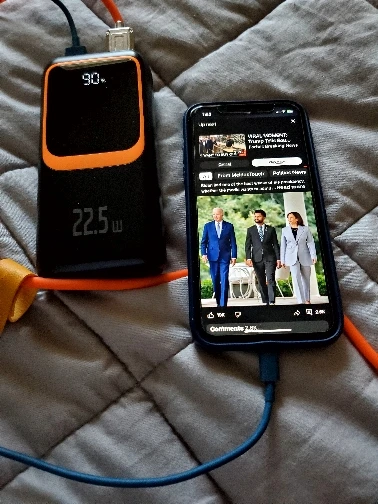 QOOVI Power Bank 20000mAh External Large Battery Capacity PD 22.5W Fast Charging Portable Charger Powerbank photo review