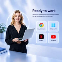 Ordinateur portable 14 pouces, 8 Go de RAM, 128 Go de SSD, PC portable 2,56 GHz Quad Core, ultra fin et léger, pour étudiants, avec WiFi, Bluetooth, écran HD, compatible Windows 10, pour le bureau, les études, argenté 8