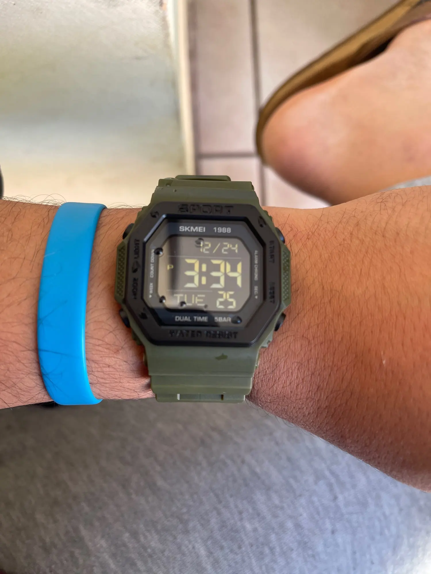 SKMEI 1988 Digital Sport Watch for Men - LED, Waterproof photo review