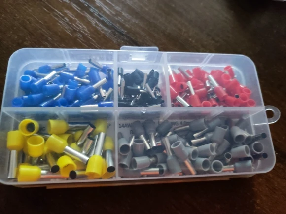 200-1900Pcs Electrical Tube Insulated Terminal VE Tubular Crimp Terminals Wire Cable Connector Ferrules Terminal Connectors photo review