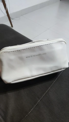 Bolsa Necessaire Feminino Cosmético De Couro PU De Grande Capacidade Portátil Viagem - Neverdie photo review