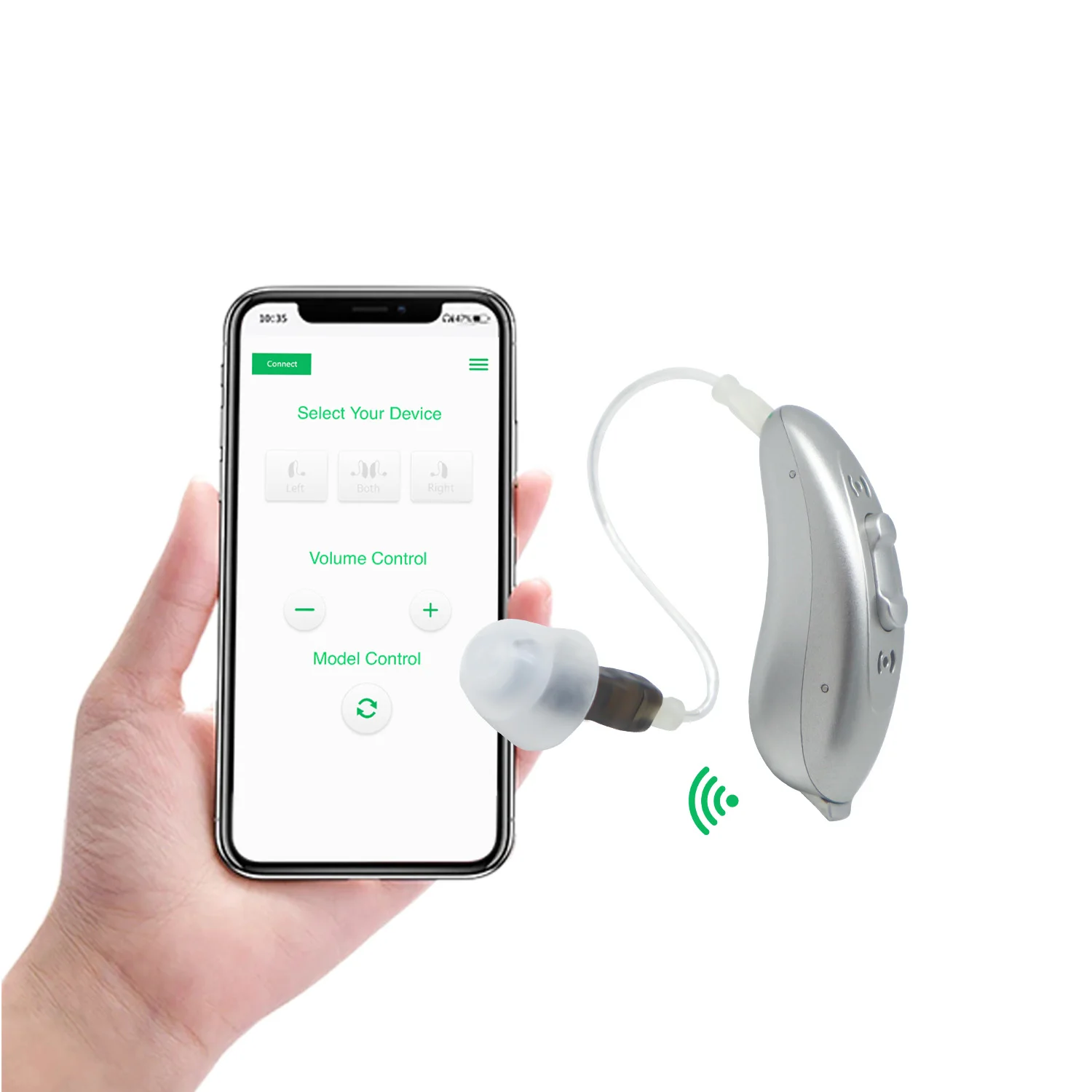 Hearing Aids For Adults with App Control with Noise Cancellation Digital chip high quality 2