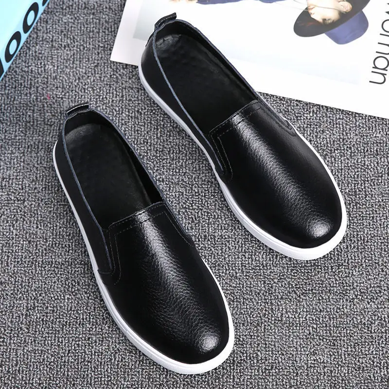 Spring Summer Silver Flats Hollow Out Women's White Loafer Split Leather Boat Shoes Comfy Ladies Best Flats For Standing All Day