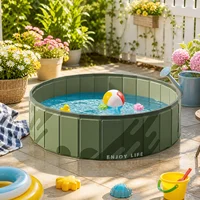 1 grand bassin à balles pliable, adapté à une utilisation intérieure et extérieure, jouet et cadeau pour les fêtes, balles non incluses. 5
