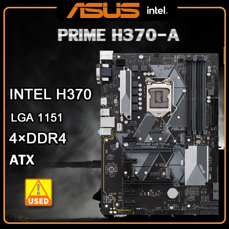 Asus Prime 1151マザーボード,ddr4マザーボード,64GB,intel h370,m.2,cie-e H370-A usb3.1 dvi x,3.0 本州送料無料 PRIME ASUS H370-A マザーボード intel LGA1151 PCパーツ