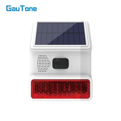 Solar-Powered Wireless Outdoor Alarm with Strobe Light and Sound Alerts (1...)