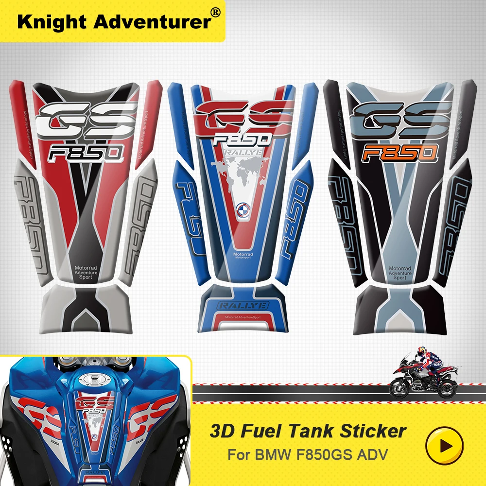 

For BMW F850GS ADV F 850 GS Adventure 2019 2020 2021 2022 Motorcycle Gas Tank Pad Protector 3D Resin Sticker 40 Years GS