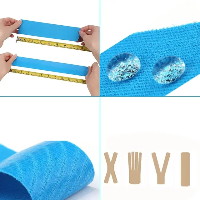 5M Size Kinesiology Tape Athletic Elastoplast Sport Recovery Strapping Gym Waterproof Tennis Muscle Pain Relief Bandage 3