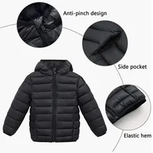  2022 Hooded Bubble Coats Kids Clothes Baby Boy Girls Water-Resistant Lightweight Children Heavy Puffer Jacket Padded Winter Coat 