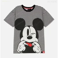 2024 Summer Mickey Mouse T Shirt Kids Men Girls Short Sleeve Boy Tee Shirt Clothes T-shirt Children Women 1