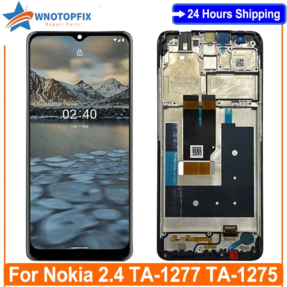 6.5" Tested Lcd For Nokia 2.4 Lcd Screen Display Touch Panel Digitizer