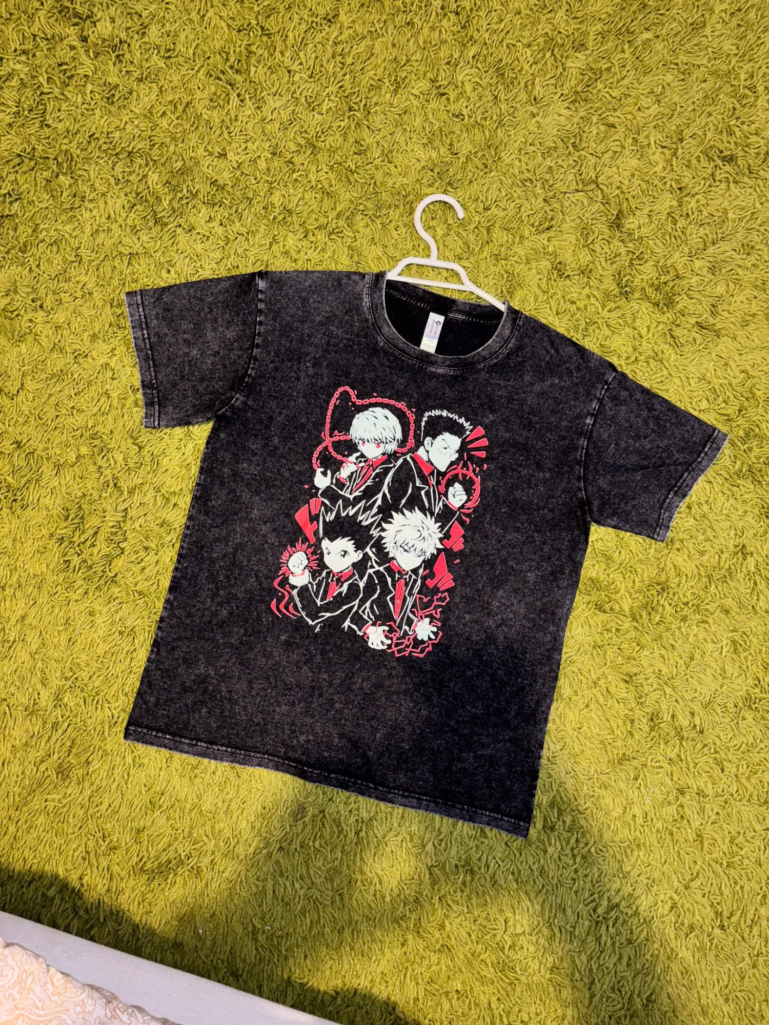 Anime Hunter × Hunter T-Shirt – Cherry Blossom X Logo | Cotton Oversized Tee with Anime Art Design