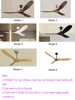 60 70 Inch Large Ceiling Fan Only Remote Control DC Motor Reverse Wood Blades Fans Lighting High Quanlity Design Wooden Fans 6